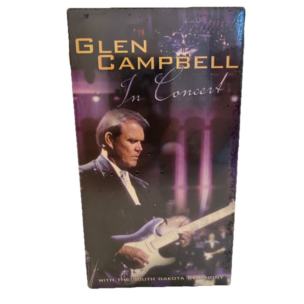Vtg Glen Campbell in Concert VHS Sioux‎ Falls South Dakota ORIGINAL NEW SEALED!